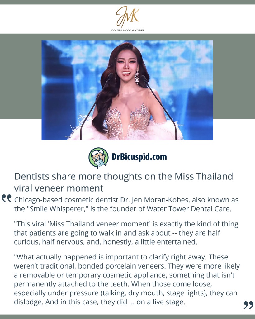 Dentists share more thoughts on the Miss Thailand viral veneer moment